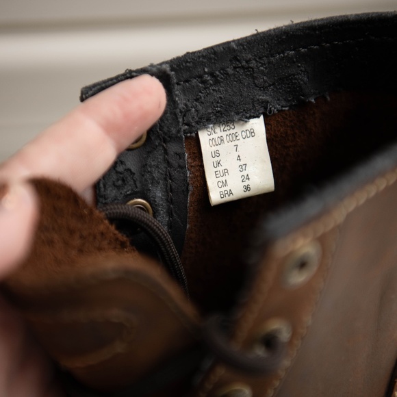 VTG Sketchers Chunky Block Heel Boots Leather Sz 7 Platforms Y2K 90s NEVER WORN! - Picture 6 of 7